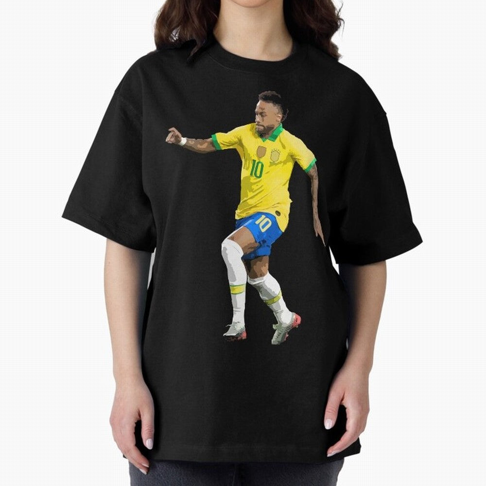 neymar Oversized T-Shirt Stand Out with Spirit from FIFA World Cup 2026 for Fans of Cristiano Ronaldo, Haaland and CR7 and Portugal, Bringing Championship Spirit, Famous Goals, Roaring Crowds and International Football Unity; Perfect for Fans,