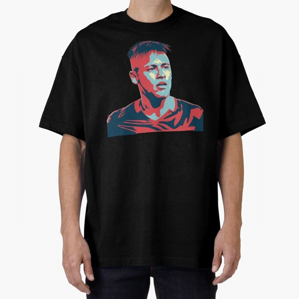 Neymar. Oversized T-Shirt Celebrate National Team Dreams in FIFA World Cup 2026 Group Stage with Messi, France Energy, Stadium Chants, National Pride, Trophy Dreams and Unforgettable Football Memories; Created for Match Day Parties, Soccer Gifts,