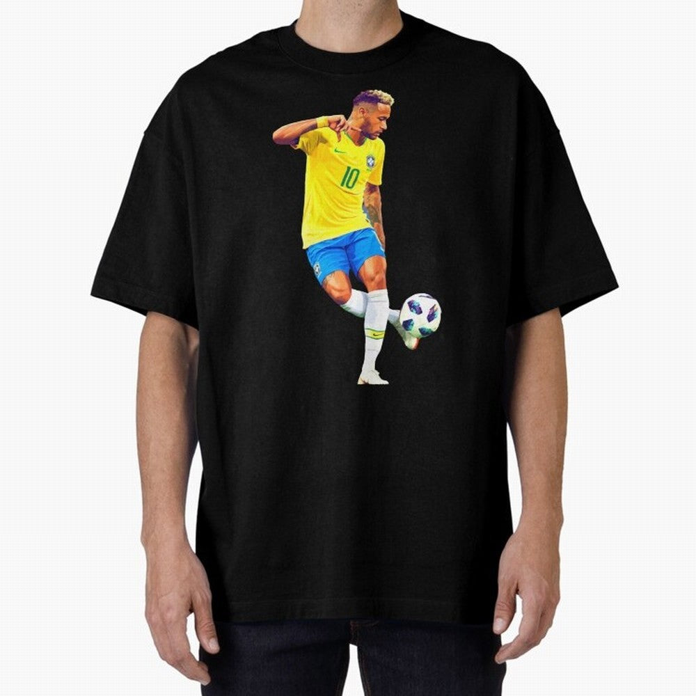 Neymar Oversized T-Shirt Bring Global Tournament Vibes to Global Football Passion for FIFA World Cup 2026, Made for CR7, Brazil, Supporter Pride, Iconic Celebrations, Legendary Names and Global Match Day Energy; Ideal for Football Dads, Football