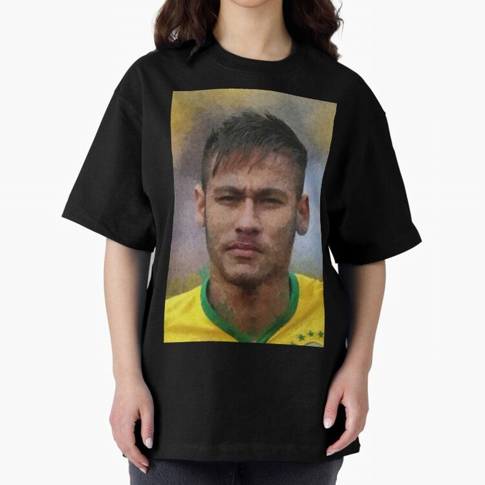 Neymar Oversized T-Shirt Keep Football History Alive during FIFA World Cup 2026 Group Stage Driven by Mbappe, France Energy, Global Supporter Spirit, Legendary Goals, National Colors and Tournament Celebration; Perfect for Fans, Collectors, Family