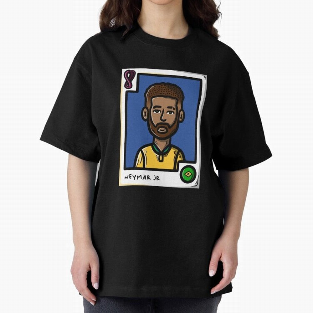 Neymar Classic T-Shirt Cheer for FIFA World Cup 2026 Spirit, Highlighting England, Messi, CR7 and Mbappe, Championship Spirit, Famous Goals, Roaring Crowds and International Football Unity; Perfect for Supporters Who Want Bold Football Energy,
