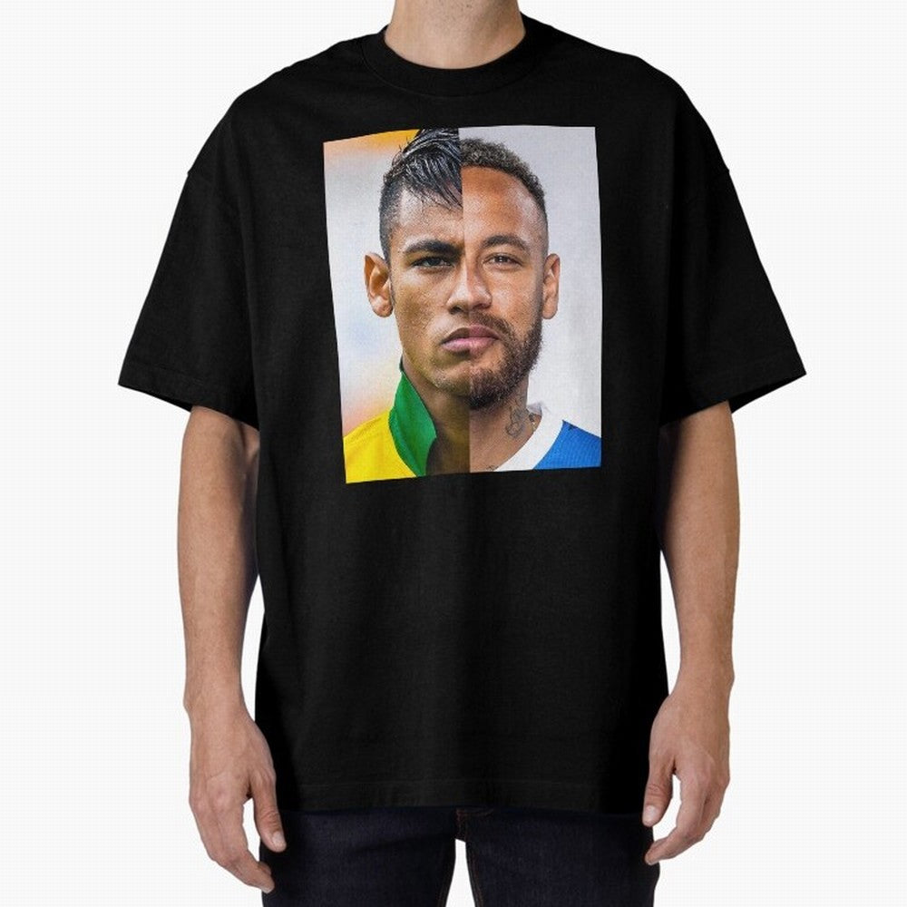 Neymar Oversized T-Shirt Carry the Dream of the FIFA World Cup 2026 Group Stage Journey through Cristiano Ronaldo Highlights, England and Germany Pride, Classic Soccer Heritage, Championship Pressure, Fan Loyalty and International Pride; Built for