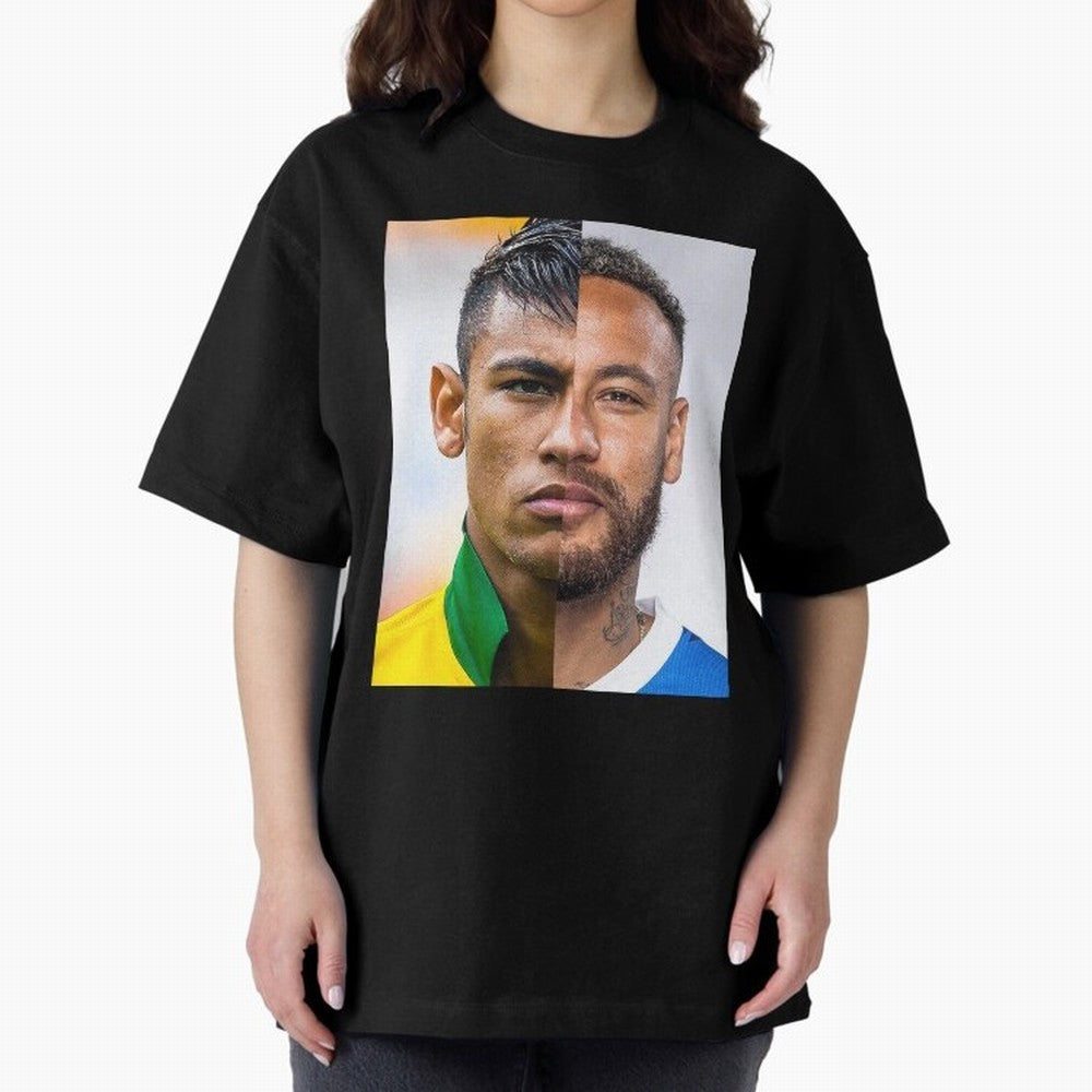 Neymar Oversized T-Shirt Carry the Dream of the FIFA World Cup 2026 Group Stage Journey through Cristiano Ronaldo Highlights, England and Germany Pride, Classic Soccer Heritage, Championship Pressure, Fan Loyalty and International Pride; Built for