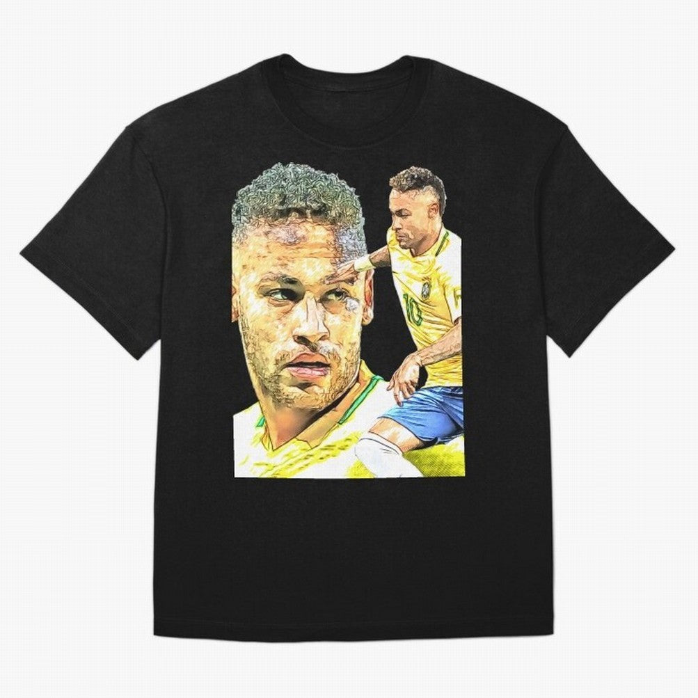 Neymar Futbol Oversized T-Shirt Show Passion for the Stars of Global Football Passion for FIFA World Cup 2026 Group Stage, Capturing CR7, Argentina and Brazil, Goal Celebration Energy, Supporter Heritage, Football Icons and Worldwide Tournament