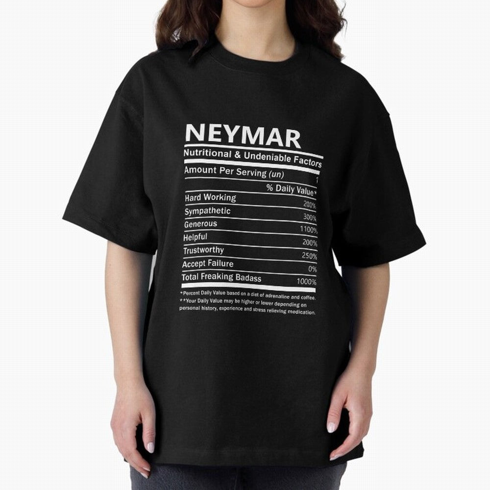 Neymar Name T Shirt - Neymar Nutritional And Undeniable Factors Gift Item Tee Essential T-Shirt Feel FIFA World Cup 2026 USA Canada Mexico Spirit, Filled with Argentina, France and Brazil, Messi, Sports Nostalgia, International Competition, Famous