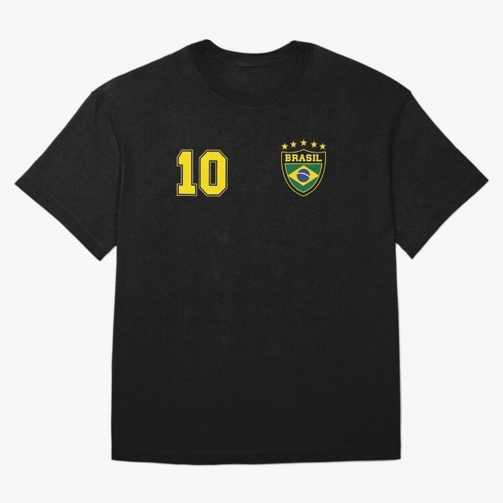 Classic Brasil Soccer No. 10 Brazil World Jersey Cup T Shirt Essential T-Shirt Build FIFA World Cup 2026 Made for Mbappe and Neymar, Germany Energy, Vintage Soccer Flavor, Modern Football Stars, National Flags and Final Night Emotion; Ideal for