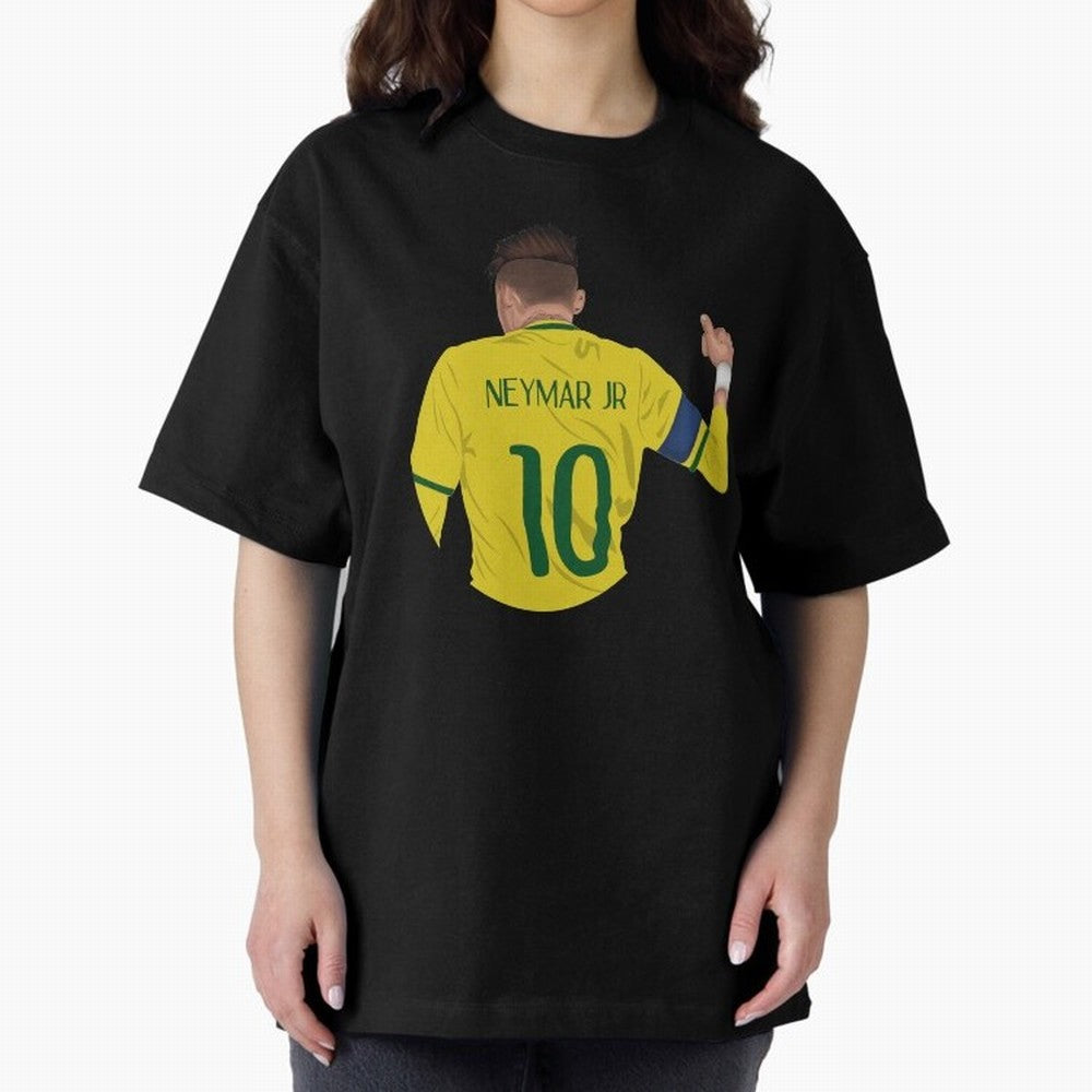 Neymar Junior Oversized T-Shirt Relive Legendary Nights from Global Football Passion for FIFA World Cup 2026 USA Canada Mexico, Made for Messi and Cristiano Ronaldo, Argentina, Champion Mindset, Group Stage Buzz, Knockout Tension and Passionate Fan