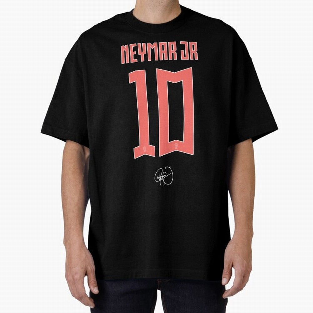 Neymar 10 Oversized T-Shirt Turn Up for Match Day Hype around FIFA World Cup 2026 Group Stage, CR7, France and Portugal, Worldwide Fan Energy, Dramatic Goals, Stadium Lights and Championship Celebrations; Perfect for Supporters Who Want Bold