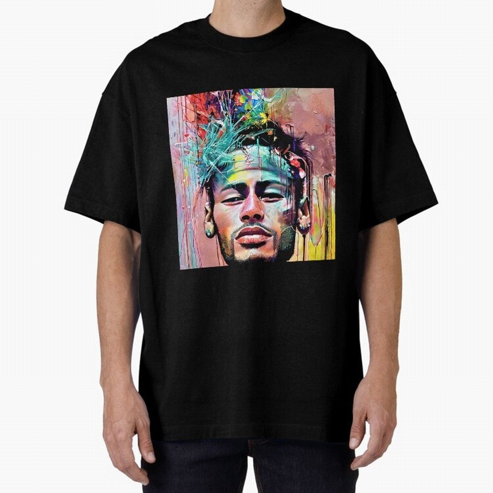 Colorful Neymar Oversized T-Shirt Bring Trophy Dreams to FIFA World Cup 2026 for Fans of Messi, CR7 and Mbappe and Argentina, France and Brazil, Bringing Champion Mindset, Group Stage Buzz, Knockout Tension and Passionate Fan Culture; Ideal for