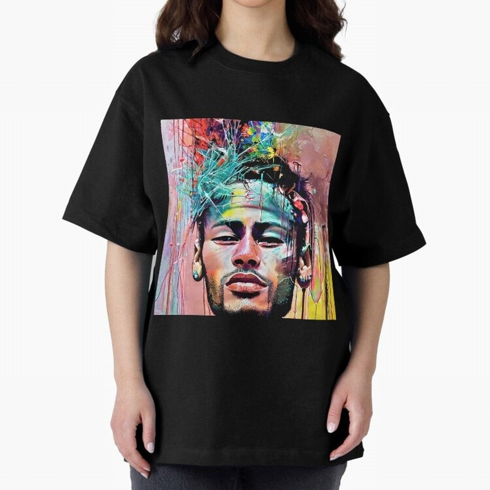 Colorful Neymar Oversized T-Shirt Bring Trophy Dreams to FIFA World Cup 2026 for Fans of Messi, CR7 and Mbappe and Argentina, France and Brazil, Bringing Champion Mindset, Group Stage Buzz, Knockout Tension and Passionate Fan Culture; Ideal for