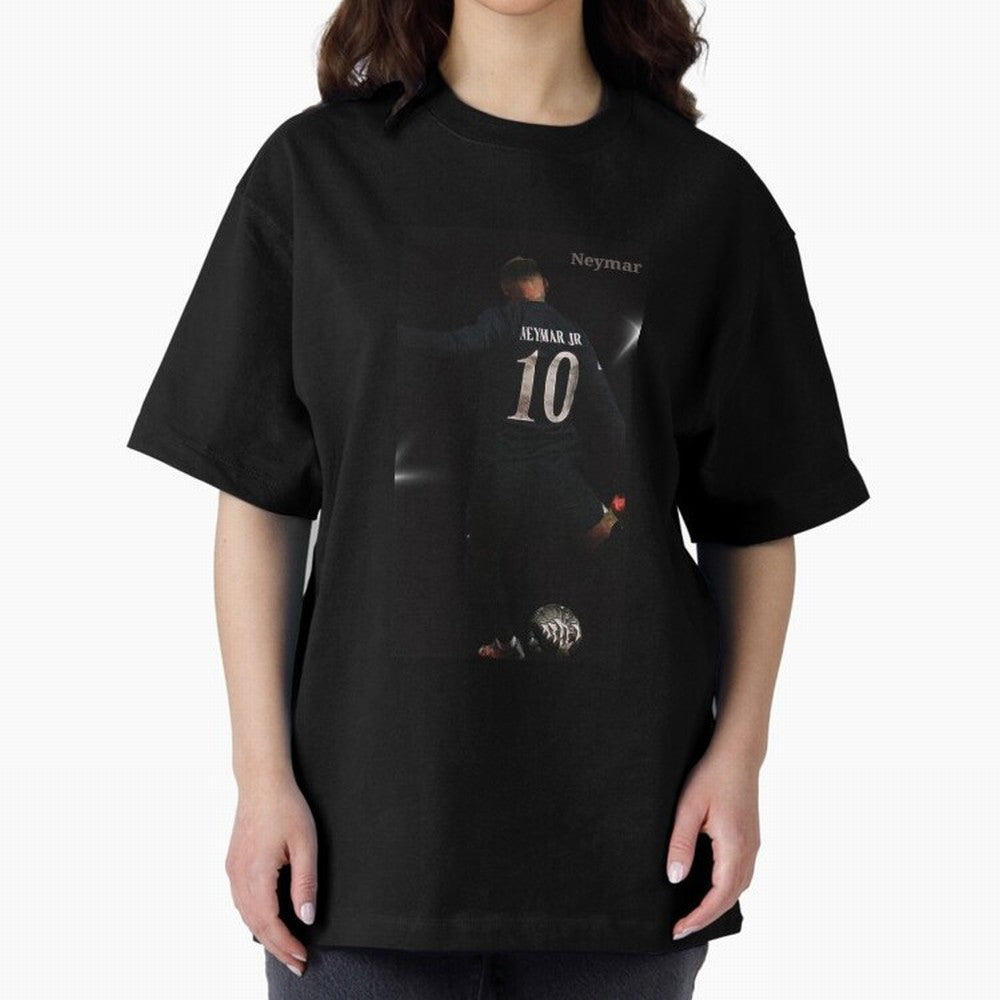Neymar black version Oversized T-Shirt Represent the FIFA World Cup 2026 Group Stage Journey through Haaland Highlights, Argentina Pride, Vintage Soccer Flavor, Modern Football Stars, National Flags and Final Night Emotion; Created for Match Day