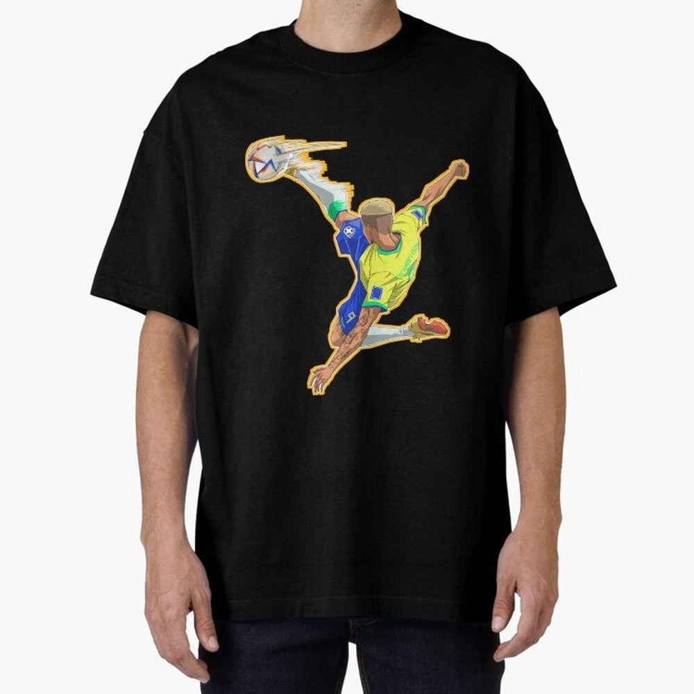 Richarlison Anime Goal Essential T-Shirt Keep the Match Day Mood of FIFA World Cup 2026 USA Canada Mexico Spirit, Featuring Spain and Netherlands, Haaland, Game Day Rituals, Football Legends, Country Pride and the Road to the Final; Ideal for