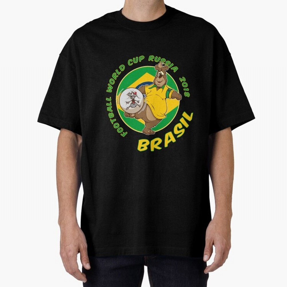 Football Russia 2018 World Cup Brazil T shirts and Merchandise Oversized T-Shirt Honor the Football Icons of Match Day Hype around FIFA World Cup 2026, Mbappe, England and Germany, Soccer Culture, Superstar Moments, National Team Dreams and