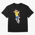 Neymar x Brazil Oversized T-Shirt Bring Trophy Dreams to the FIFA World Cup 2026 USA Canada Mexico Journey through Messi, CR7 and Mbappe Highlights, Brazil Pride, Vintage Soccer Flavor, Modern Football Stars, National Flags and Final Night Emotion;