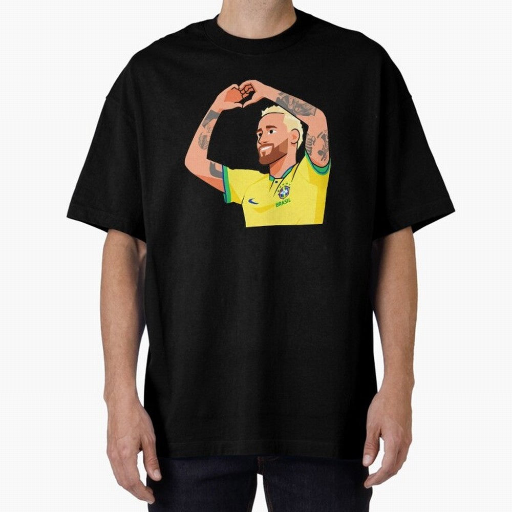 World Cup Neymar Oversized T-Shirt Celebrate Unforgettable Nights in Match Day Hype around FIFA World Cup 2026 Group Stage, Haaland and Mbappe, Argentina, Worldwide Fan Energy, Dramatic Goals, Stadium Lights and Championship Celebrations; Built for