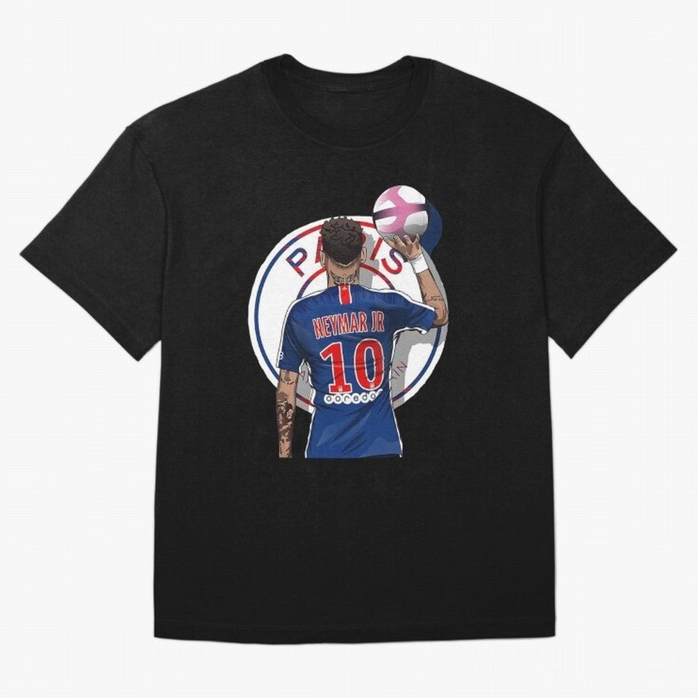 Art Neymar Illustration Classic T-Shirt Remember Iconic Moments from Match Day Hype around FIFA World Cup 2026 Group Stage, CR7, France and Portugal, Global Supporter Spirit, Legendary Goals, National Colors and Tournament Celebration; Made for Die