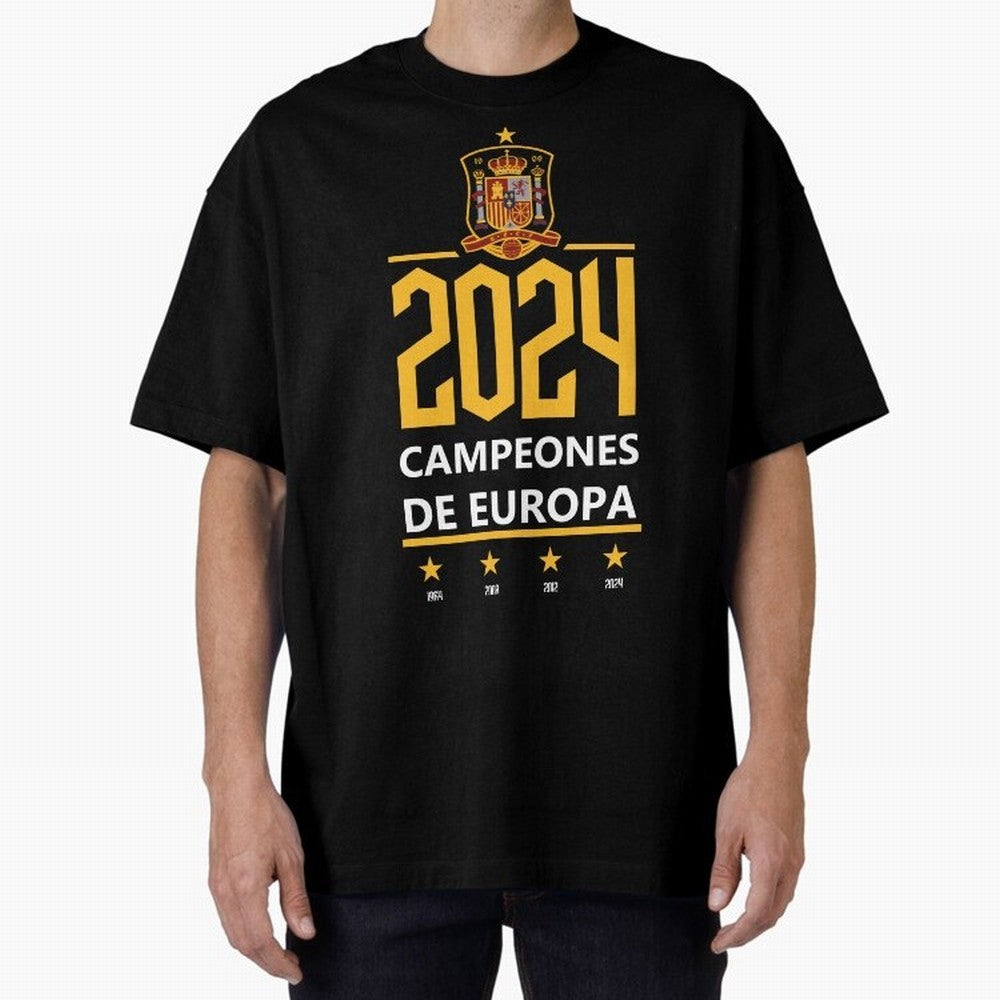 Campeonato Europa 2024 Oversized T-Shirt Show Your Love for FIFA World Cup 2026 Group Stage Driven by Messi, Netherlands Energy, Soccer Culture, Superstar Moments, National Team Dreams and Competitive Fire; Great for Supporters Who Love Legendary