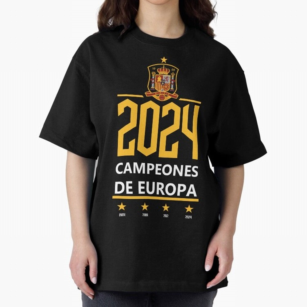 Campeonato Europa 2024 Oversized T-Shirt Show Your Love for FIFA World Cup 2026 Group Stage Driven by Messi, Netherlands Energy, Soccer Culture, Superstar Moments, National Team Dreams and Competitive Fire; Great for Supporters Who Love Legendary