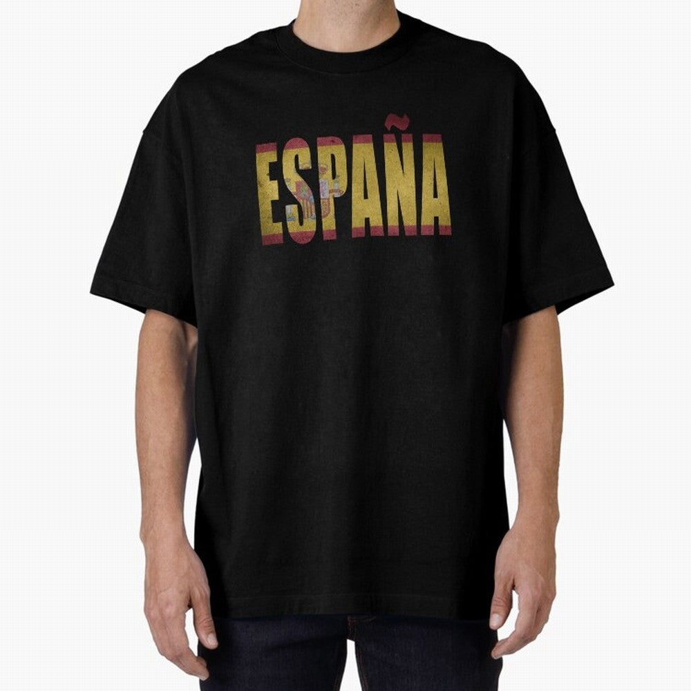 Espa?a Oversized T-Shirt Fuel Your Fan Pride for Global Football Passion for FIFA World Cup 2026, with Messi and Cristiano Ronaldo, England and Germany, Supporter Pride, Iconic Celebrations, Legendary Names and Global Match Day Energy; Great for