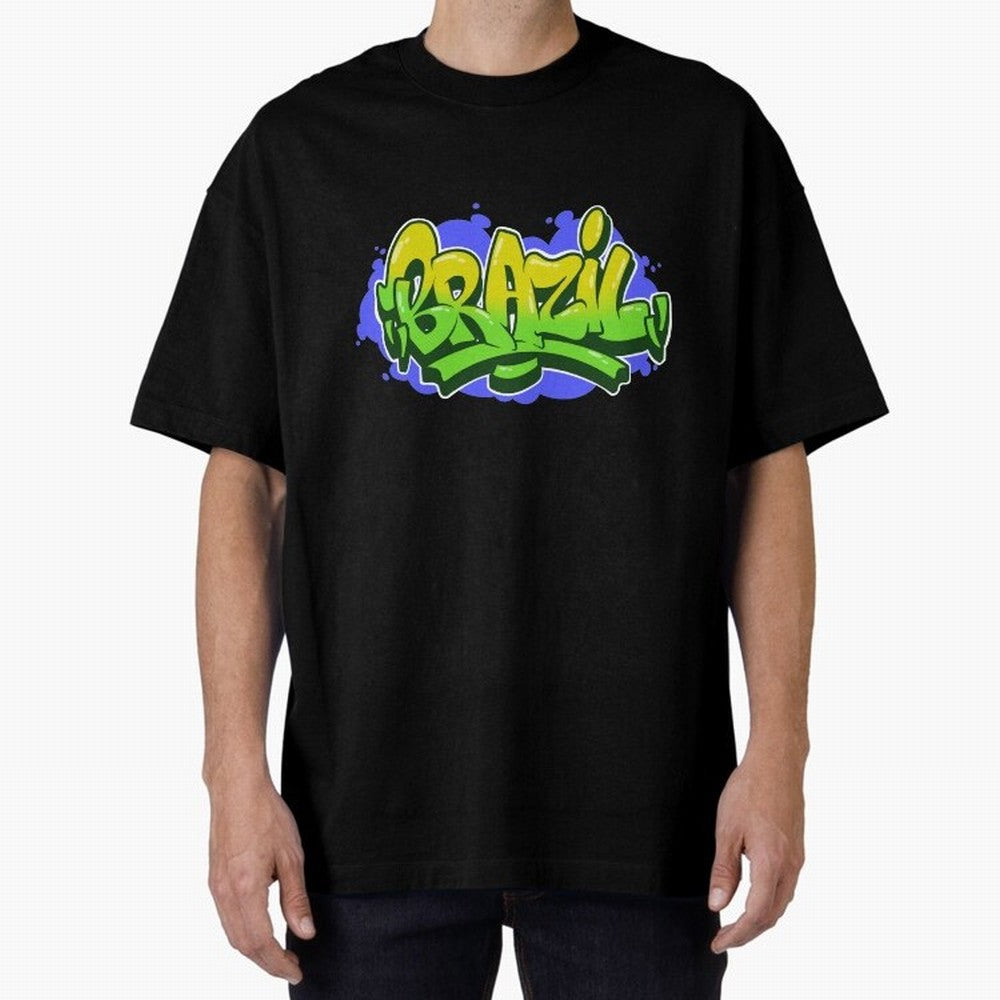 Brazil Graffiti Classic T-Shirt Bring Global Tournament Vibes to Match Day Hype around FIFA World Cup 2026 USA Canada Mexico, Messi and Cristiano Ronaldo, Netherlands, Stadium Chants, National Pride, Trophy Dreams and Unforgettable Football