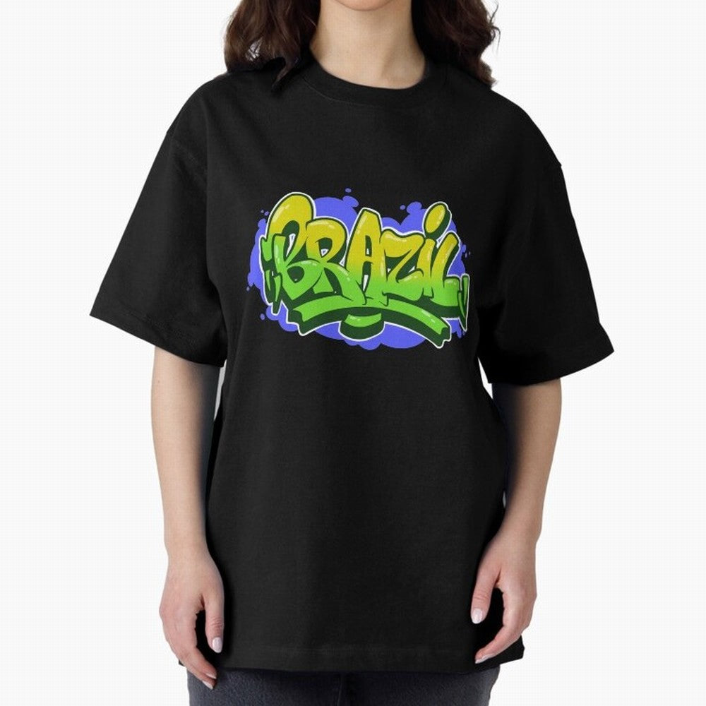 Brazil Graffiti Classic T-Shirt Bring Global Tournament Vibes to Match Day Hype around FIFA World Cup 2026 USA Canada Mexico, Messi and Cristiano Ronaldo, Netherlands, Stadium Chants, National Pride, Trophy Dreams and Unforgettable Football