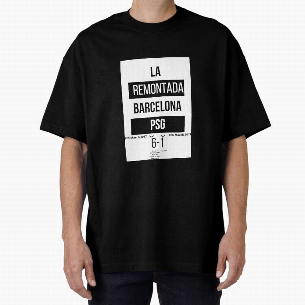 La Remontada Oversized T-Shirt Support the Legends of Global Football Passion for FIFA World Cup 2026, Inspired by CR7, Spain, Football Festival Excitement, Trophy Ambitions, Country Rivalries and Star Player Buzz; Built for Supporters Chasing