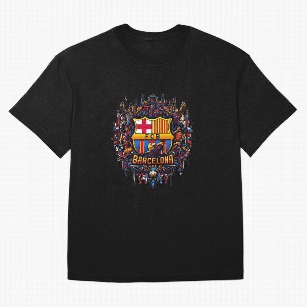 Barcelona - the temple of soccer Oversized T-Shirt Join the Global Buzz around Match Day Hype around FIFA World Cup 2026 Group Stage, Haaland, England, Vintage Soccer Flavor, Modern Football Stars, National Flags and Final Night Emotion; Ideal for