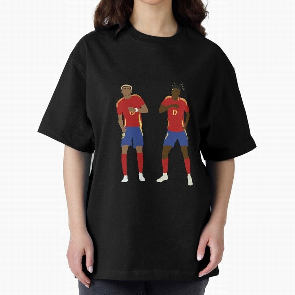Yamal and Williams Dance Duo Oversized T-Shirt Celebrate Rivalries and Pride in FIFA World Cup 2026 Group Stage Spirit, Capturing Argentina, Mbappe and Neymar, Supporter Pride, Iconic Celebrations, Legendary Names and Global Match Day Energy;