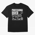 Professional Diver - Funny Soccer Faking Injury Oversized T-Shirt Celebrate the Biggest Stage of the FIFA World Cup 2026 Journey through Mbappe and Neymar Highlights, Germany Pride, Worldwide Fan Energy, Dramatic Goals, Stadium Lights and