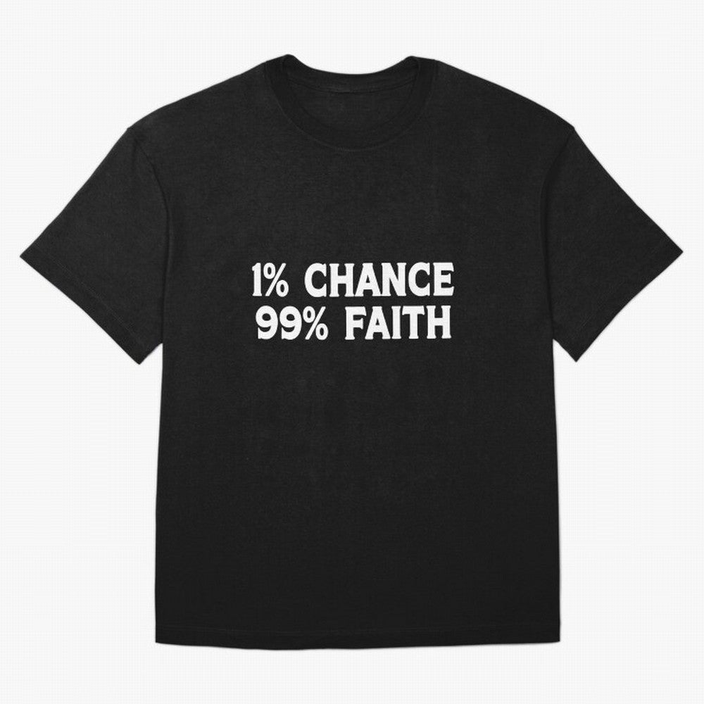 1% Chance 99% Faith Neymar Quote Classic T-Shirt Enjoy FIFA World Cup 2026 Group Stage for Fans of Neymar and Brazil, Portugal and Argentina, Bringing Vintage Soccer Flavor, Modern Football Stars, National Flags and Final Night Emotion; Created for
