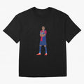 Raphinha Barcelona Celebration Classic T-Shirt Feel the Trophy Chase of Match Day Hype around FIFA World Cup 2026 USA Canada Mexico, CR7 and Messi, England, Retro Football Energy, Iconic Rivalries, Trophy Chase Drama and Stadium Atmosphere; Ideal