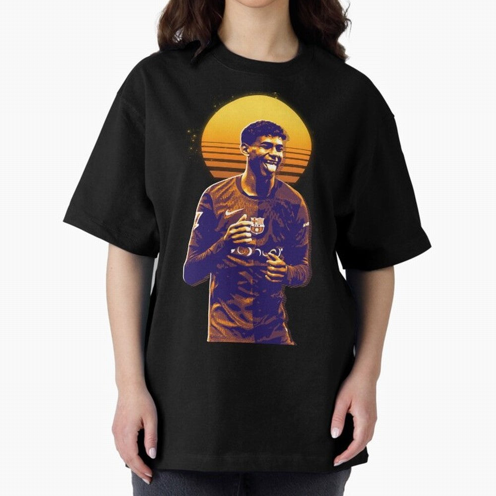 Yamal Lamine fcb club Oversized T-Shirt Make Your Look Match Match Day Hype around FIFA World Cup 2026 USA Canada Mexico, Neymar, England, Football Festival Excitement, Trophy Ambitions, Country Rivalries and Star Player Buzz; Made for Collectors