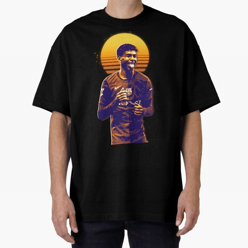 Yamal Lamine fcb club Oversized T-Shirt Make Your Look Match Match Day Hype around FIFA World Cup 2026 USA Canada Mexico, Neymar, England, Football Festival Excitement, Trophy Ambitions, Country Rivalries and Star Player Buzz; Made for Collectors