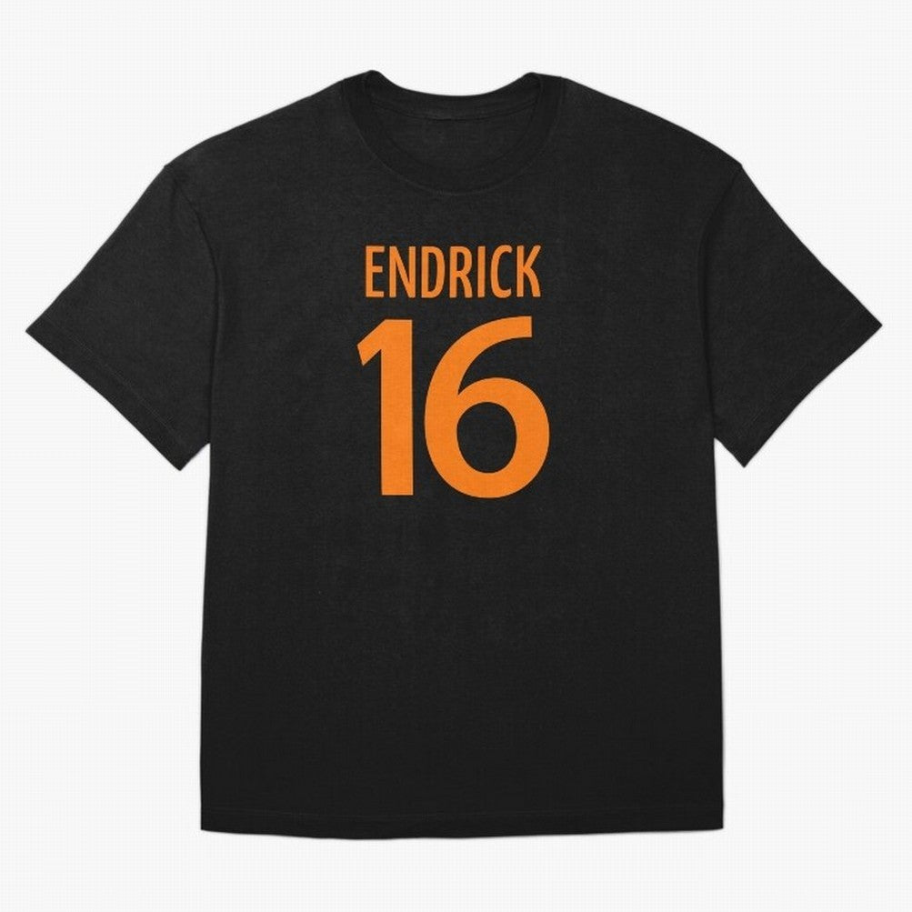 Football Player #16 | Soccer Sports (Orange Design) Classic T-Shirt Join Supporters Worldwide for Match Day Hype around FIFA World Cup 2026 Group Stage, Cristiano Ronaldo, Haaland and CR7, Argentina, France and Brazil, Goal Celebration Energy,