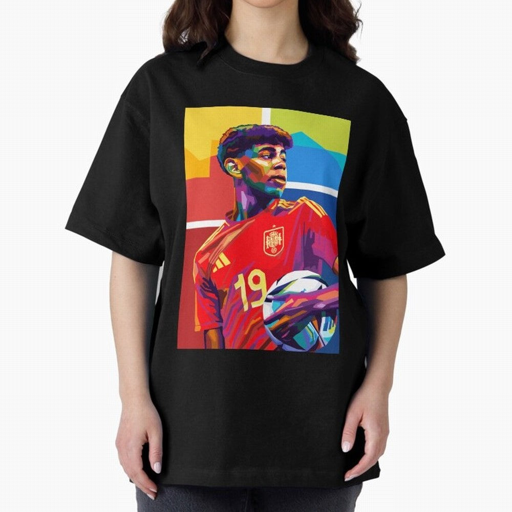 Lamine Yamal Football Wpap Art Classic T-Shirt Carry the Dream of Global Football Passion for FIFA World Cup 2026 USA Canada Mexico, Inspired by Cristiano Ronaldo, Haaland and CR7, Argentina, Football History, Final Match Energy, Crowd Noise and