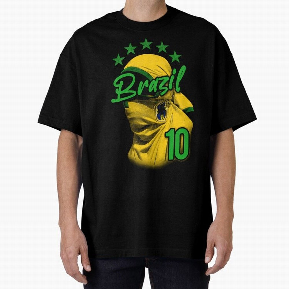 Design Brazil 10 Classic T-Shirt Turn Up for the FIFA World Cup 2026 Group Stage Journey through Messi and Cristiano Ronaldo Highlights, Spain Pride, Champion Mindset, Group Stage Buzz, Knockout Tension and Passionate Fan Culture; Perfect for