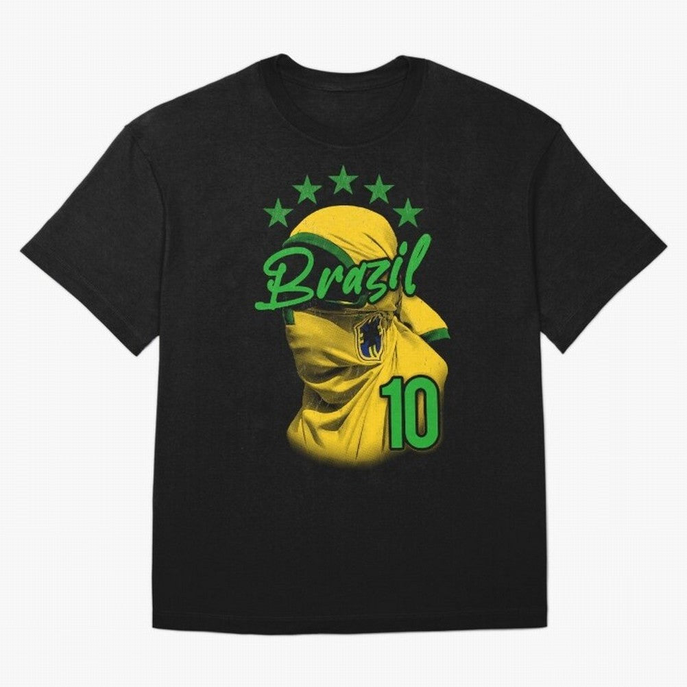 Design Brazil 10 Classic T-Shirt Turn Up for the FIFA World Cup 2026 Group Stage Journey through Messi and Cristiano Ronaldo Highlights, Spain Pride, Champion Mindset, Group Stage Buzz, Knockout Tension and Passionate Fan Culture; Perfect for