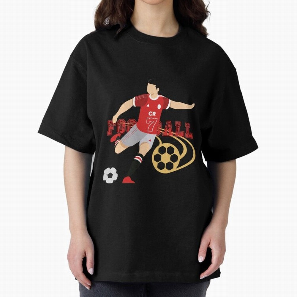 Ronaldo Football Icon Oversized T-Shirt Feel the Roar of Match Day Hype around FIFA World Cup 2026, Neymar, Haaland and Cristiano Ronaldo, Netherlands, Retro Football Energy, Iconic Rivalries, Trophy Chase Drama and Stadium Atmosphere; Made for Die