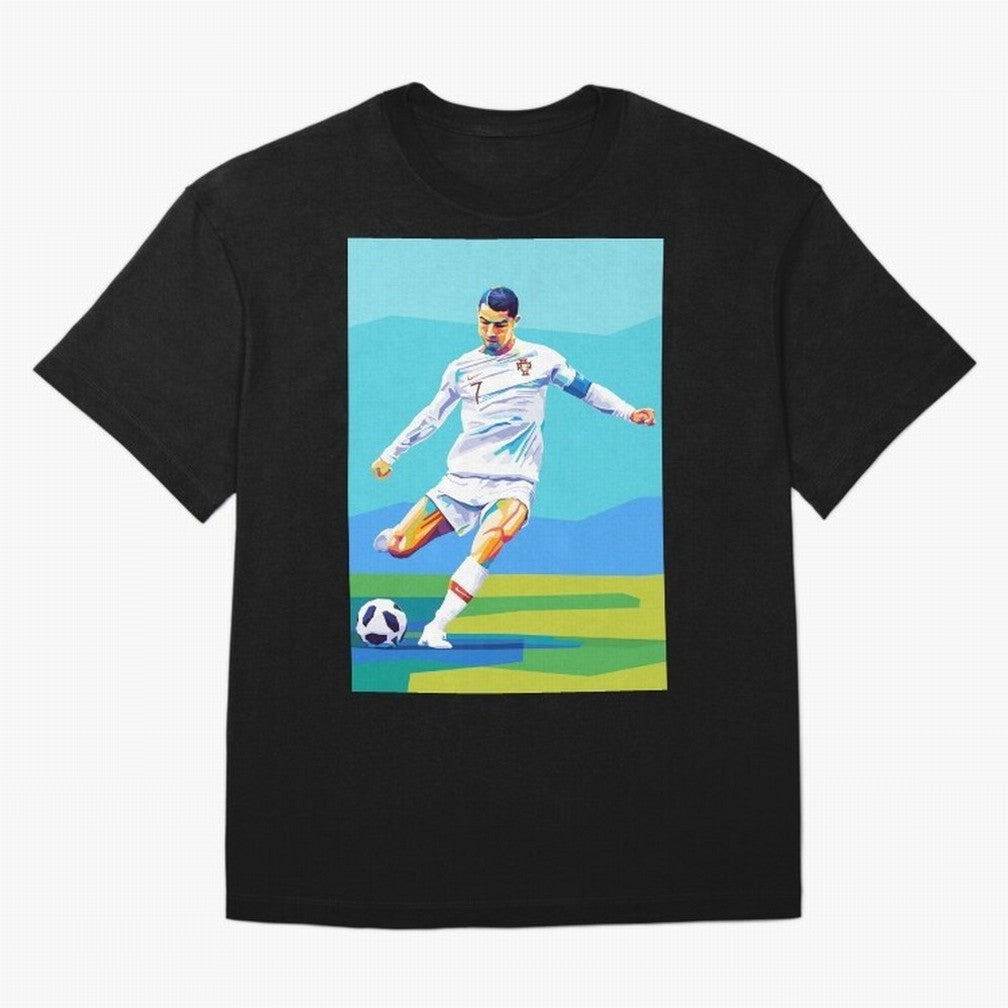 Cristiano Ronaldo Wpap Art Classic T-Shirt Stand Proud for FIFA World Cup 2026 Driven by Cristiano Ronaldo, England Energy, Football Passion, Legendary Performances, Festival Vibes and Supporter Community; Great for Watch Parties, Sports Bars,