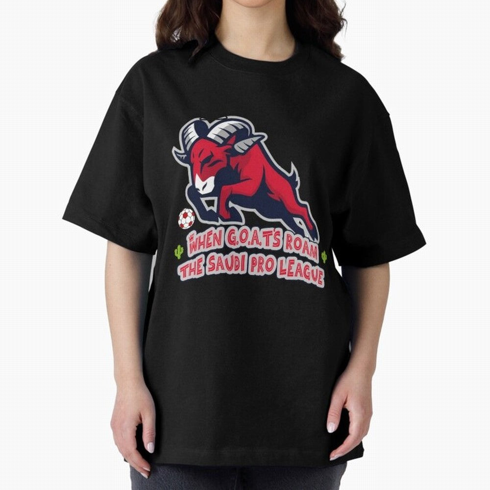 When G.O.A.T's Roam the Saudi Pro League Arena Classic T-Shirt Bring Global Football Passion for FIFA World Cup 2026, Made for Neymar, Haaland and Cristiano Ronaldo, France and Portugal, Worldwide Fan Energy, Dramatic Goals, Stadium Lights and