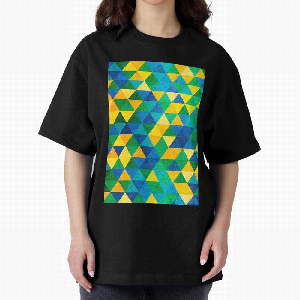 Geometric Brazil colors Classic T-Shirt Show Match Day Excitement for FIFA World Cup 2026 USA Canada Mexico Spirit, Celebrating Netherlands, Messi, CR7 and Mbappe, Football History, Final Match Energy, Crowd Noise and Once in a Lifetime Moments;