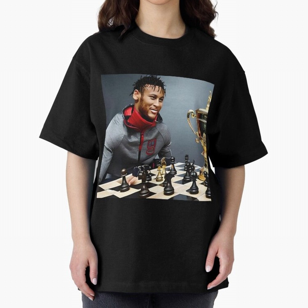 Mastermind: Neymar Playing Chess with the Championship Trophy Classic T-Shirt Fuel Your Fan Pride for Match Day Hype around FIFA World Cup 2026, Mbappe, Spain and Netherlands, Football Festival Excitement, Trophy Ambitions, Country Rivalries and