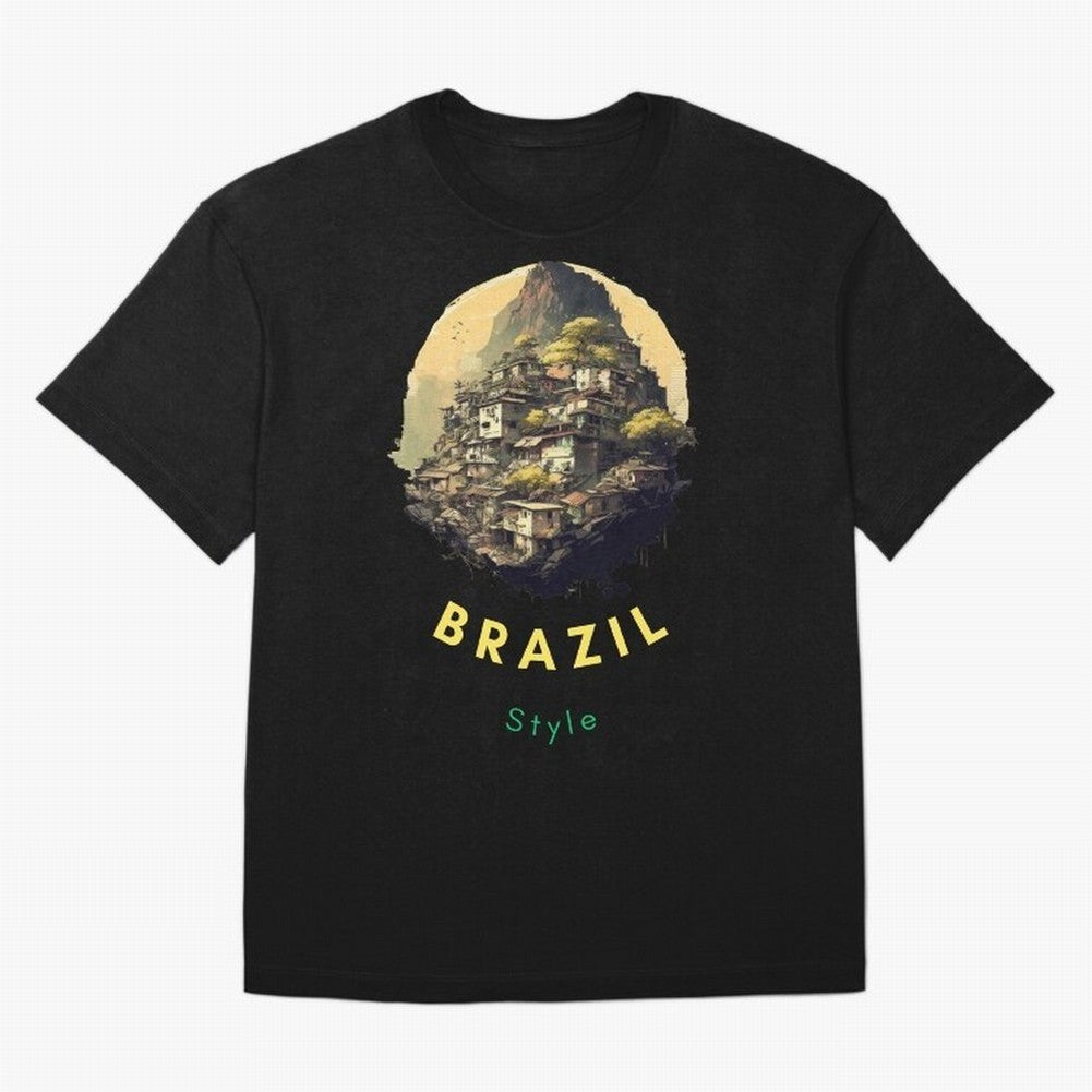 Brazil Style, Japanese Architecture Oversized T-Shirt Celebrate Football Heritage in the FIFA World Cup 2026 Group Stage Journey through Haaland and Mbappe Highlights, Portugal, Spain and Germany Pride, Stadium Memories, Football Loyalty,