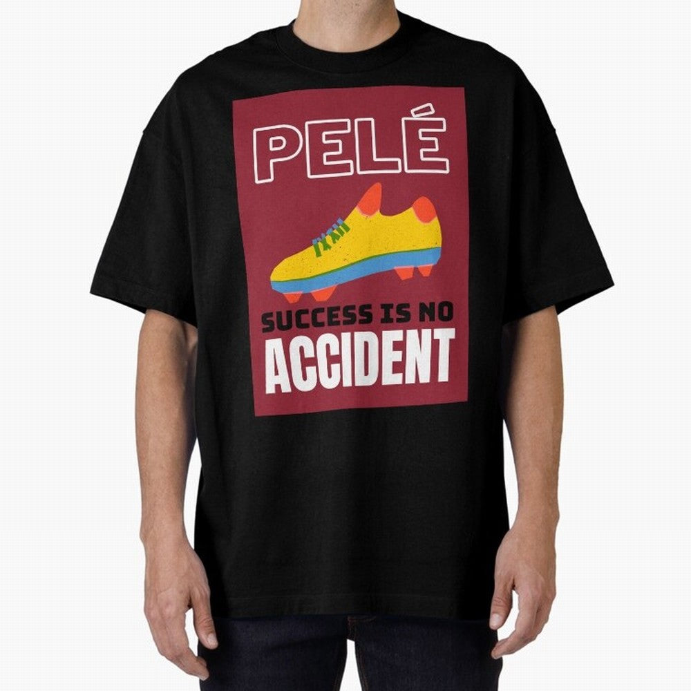 Pele Quote Success Is No Accident Graphic Classic T-Shirt Carry the Colors and Pride of FIFA World Cup 2026 Group Stage Spirit, Driven by Portugal, Spain and Germany, Mbappe, Football Festival Excitement, Trophy Ambitions, Country Rivalries and