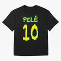 Pel¨¦ 10 Oversized T-Shirt Carry the Colors and Pride of Match Day Hype around FIFA World Cup 2026, Messi, CR7 and Mbappe, France, Stadium Memories, Football Loyalty, International Chants and Championship Tradition; Great for Supporters Who Love