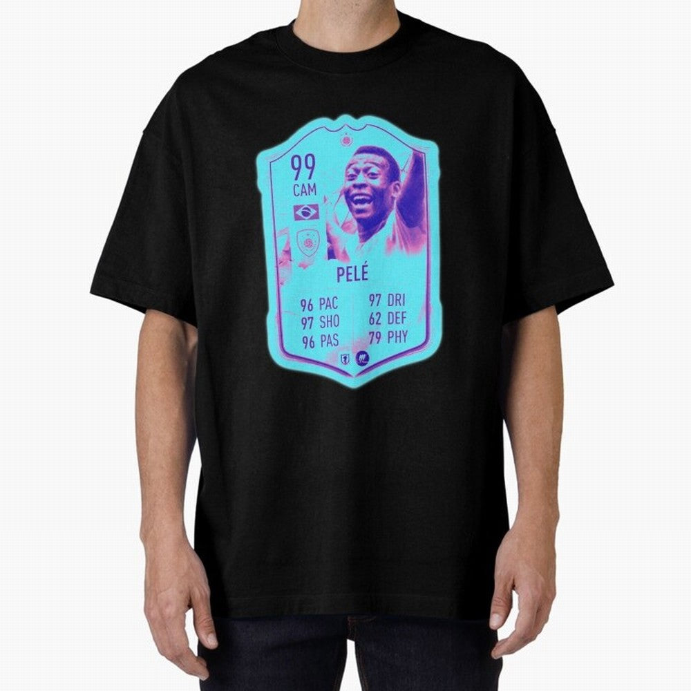 Pele Oversized T-Shirt Join the Countdown to FIFA World Cup 2026 Group Stage for Fans of Neymar, Haaland and Cristiano Ronaldo and Portugal, Bringing Worldwide Fan Energy, Dramatic Goals, Stadium Lights and Championship Celebrations; Made for