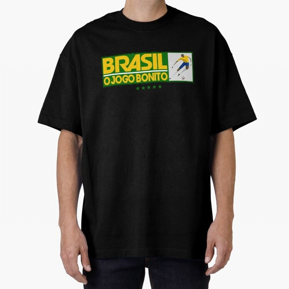 O jogo bonito Oversized T-Shirt Stand Out with Spirit from the FIFA World Cup 2026 USA Canada Mexico Journey through Cristiano Ronaldo, Haaland and CR7 Highlights, Brazil, Portugal and Argentina Pride, Match Day Excitement, Supporter Culture,