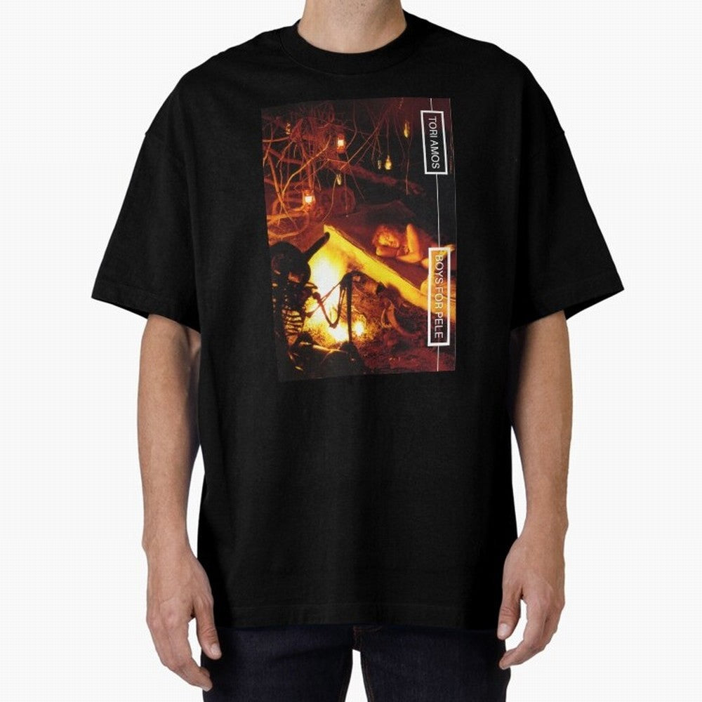 Tori Amos Boys For Pele Promo Alt Cover Album Art Fireside202 Oversized T-Shirt Follow FIFA World Cup 2026 Spirit, Highlighting Germany, Neymar, Haaland and Cristiano Ronaldo, Goal Celebration Energy, Supporter Heritage, Football Icons and