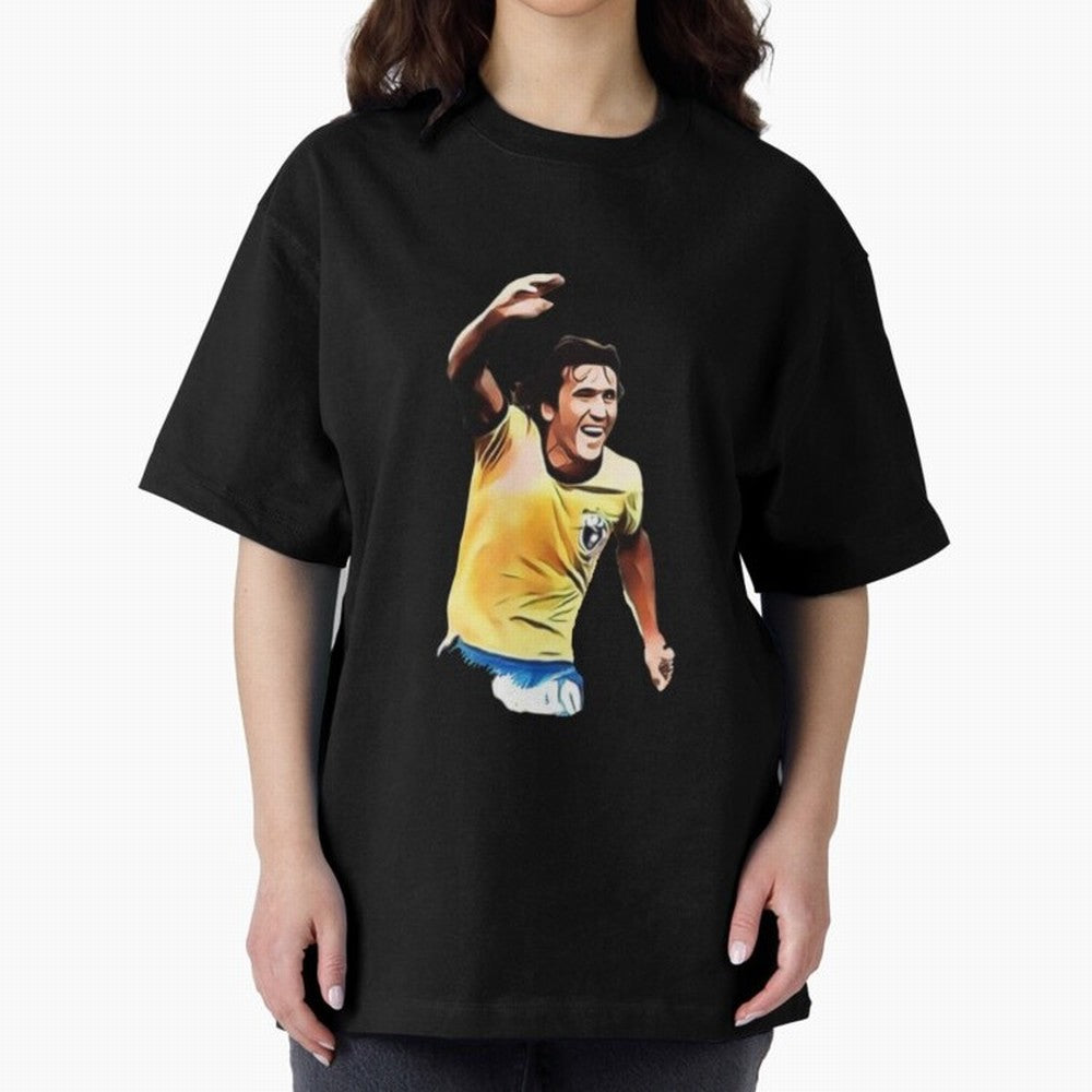 Legends of The Beautiful Game Cartoon Collection Legends Arthur Zico 2 Cartoon Artwork134 Oversized T-Shirt Bring Supporter Culture to FIFA World Cup 2026 USA Canada Mexico for Fans of Neymar and Spain, Bringing Football History, Final Match