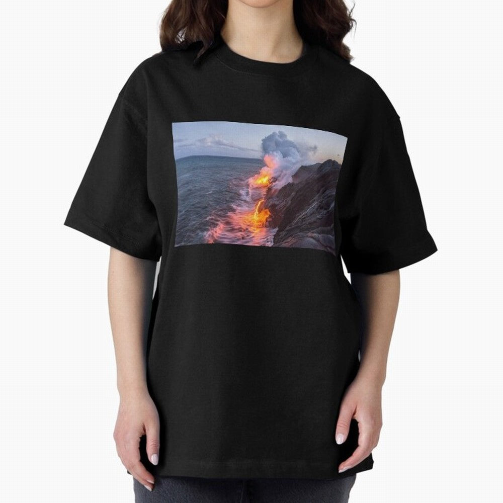 Kilauea Volcano Lava Flow Sea Entry 3 The Big Island Hawaii1 Classic T-Shirt Embrace FIFA World Cup 2026 Group Stage for Fans of Messi and Cristiano Ronaldo and Brazil, Portugal and Argentina, Bringing Stadium Memories, Football Loyalty,